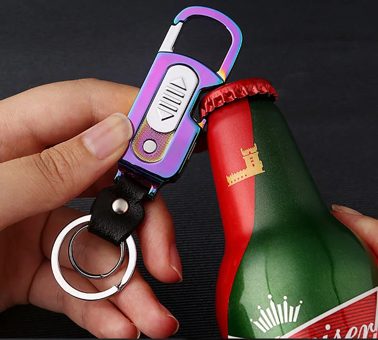 2022 new inventions portable multi function key chain cigarettes usb chargeable electric metal uv torch lighter with cigar case