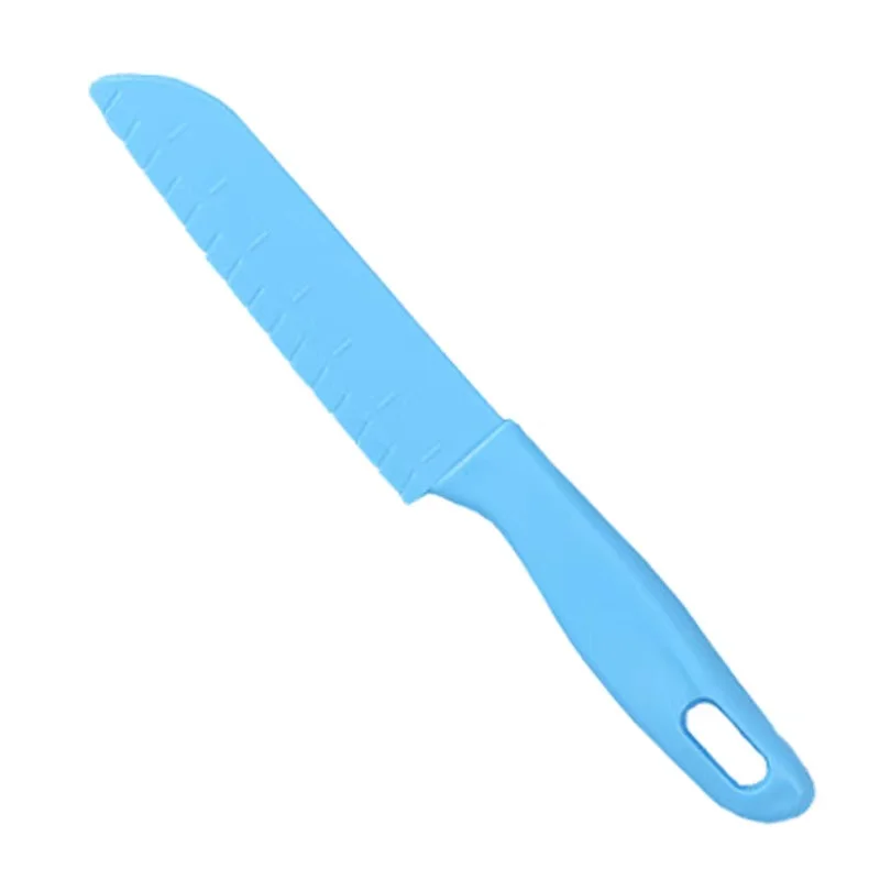 Kids Safe Fruit knives with Different Colors 19.5cm Plastic material Knife for  Kitchen Baking or Cooking