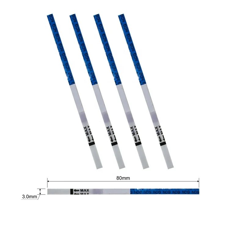 Strip Type 3.0mm Urine/Serum Specimen HCG One Step Pregnancy Test Strips Kit Price Manufacturers Device New