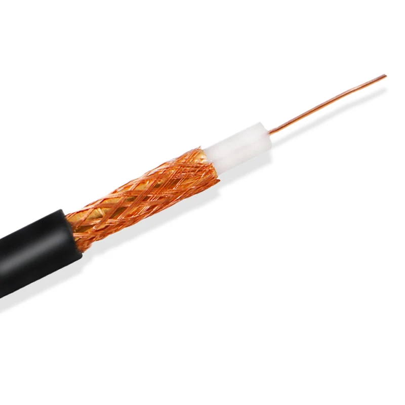 Wholesale  SYV75-4 full 75 Ohms shield communication cable rg59 solid copper conductor rg59 coaxial cctv cable