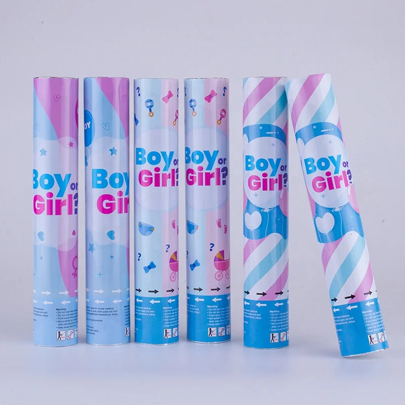 Biodegradable Gender Reveal Birthday Party Use Confetti Cannon Party Popper For Baby Shower