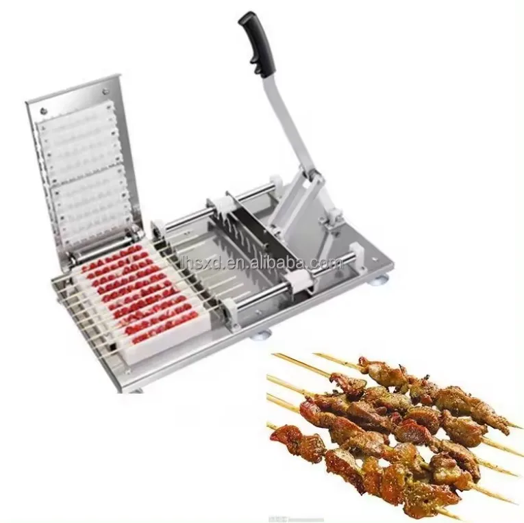Strip the Skewers Meat Threading Machine/Electric Commercial Mutton Shashlik Machine