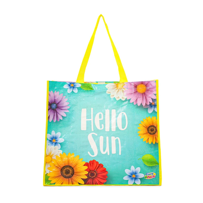 Reusable Shopper Custom Printing Eco China PP Woven Shopping Bag Polypropylene Tote Bags