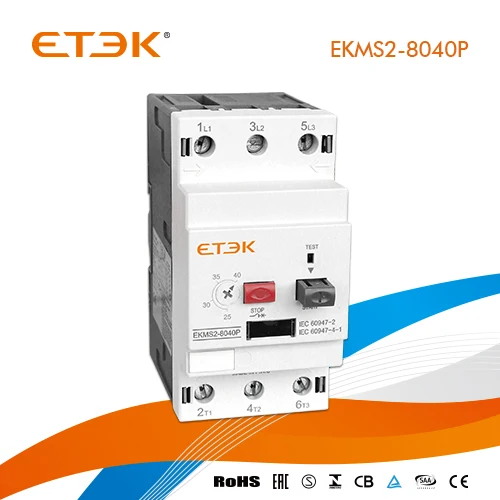 ETEK MPCB защита двигателя автоматический выключатель/защитный