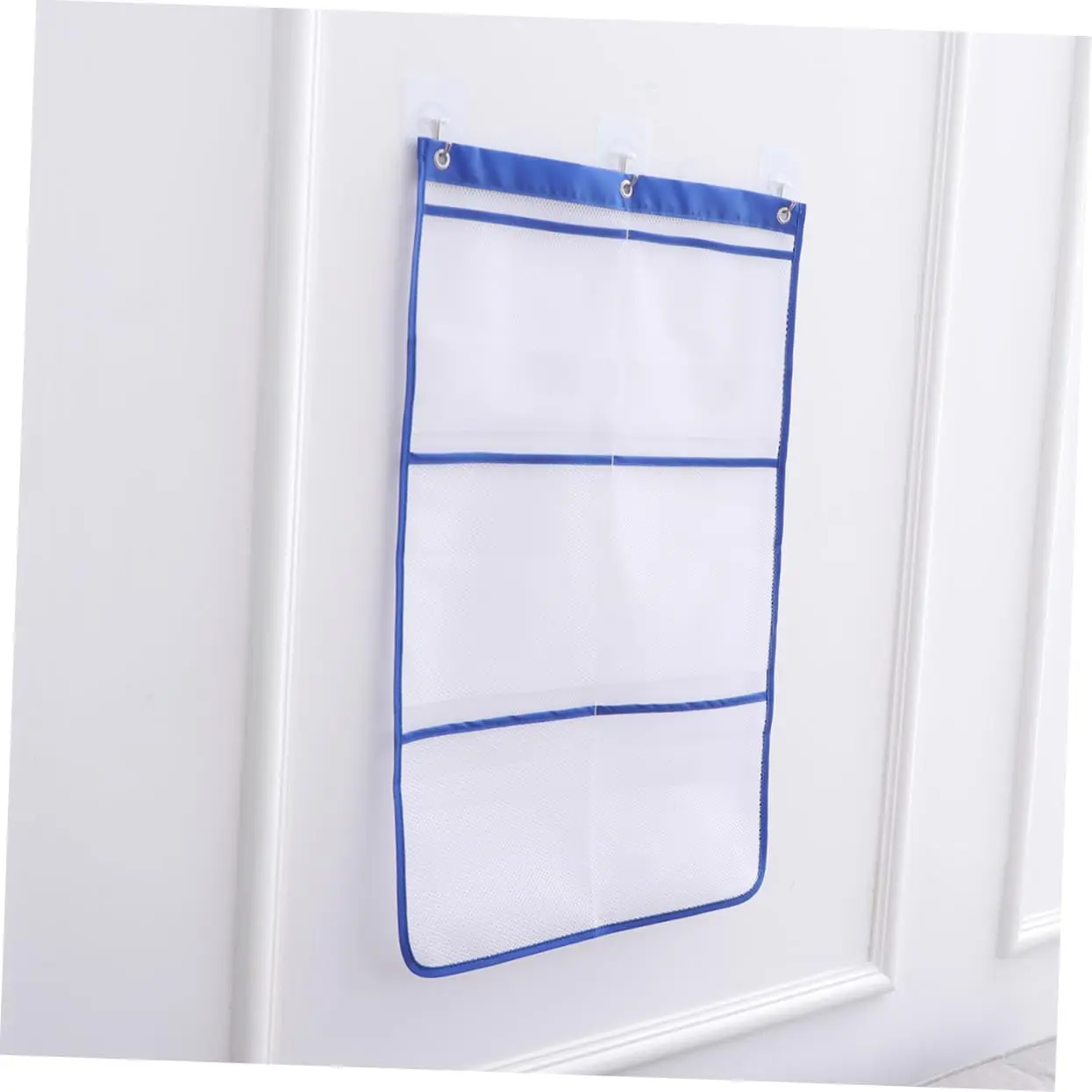 Mesh Bath Organizers for Shower with Hook Quick Dry Hanging Shower Caddy College Bath Storage with 6 Pockets for College