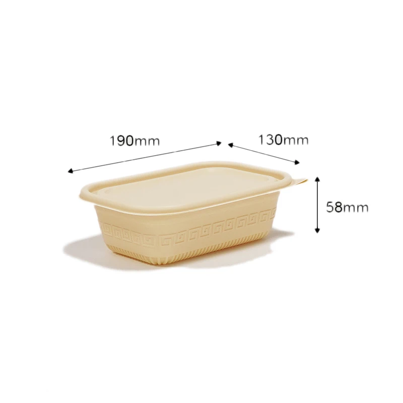 Degradable Biodegradable Disposable Corn Starch Food Packing Lunch Box