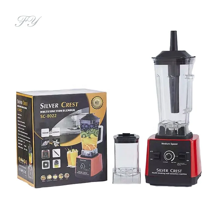 Wholesale commercial blender 7000w red silver crest blender 2 in 16 blades multifunction adjustable speed 3L juicer centrifugal