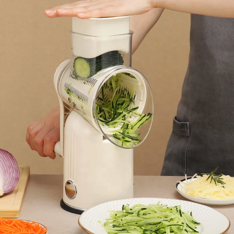 KOK multifunctional plastic fruit & vegetable tools mini shredder - julienne slicer - cassava grater - manual food dicer