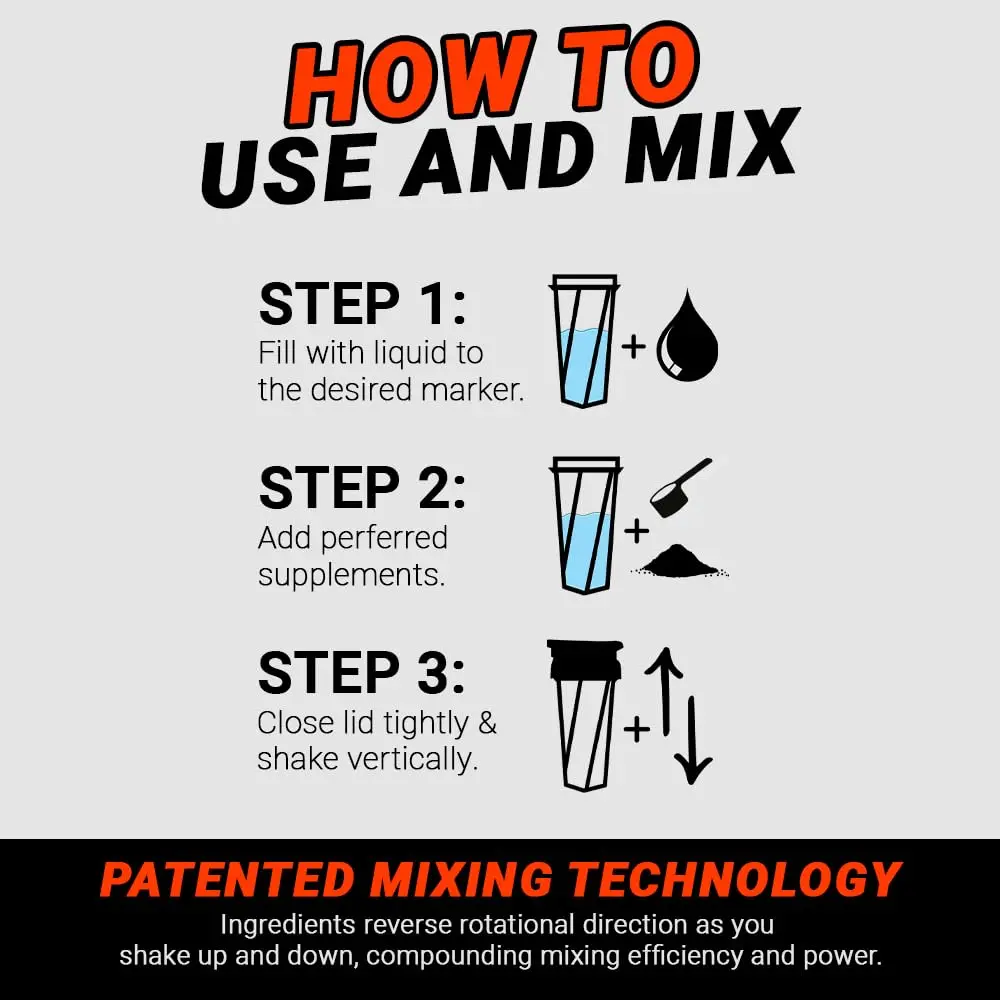 Vortex Blender Shaker Cup,28oz Capacity No More Blending Balls or Whisks Needed,Perfect Portable Pre Workout Protein Drink Mixer