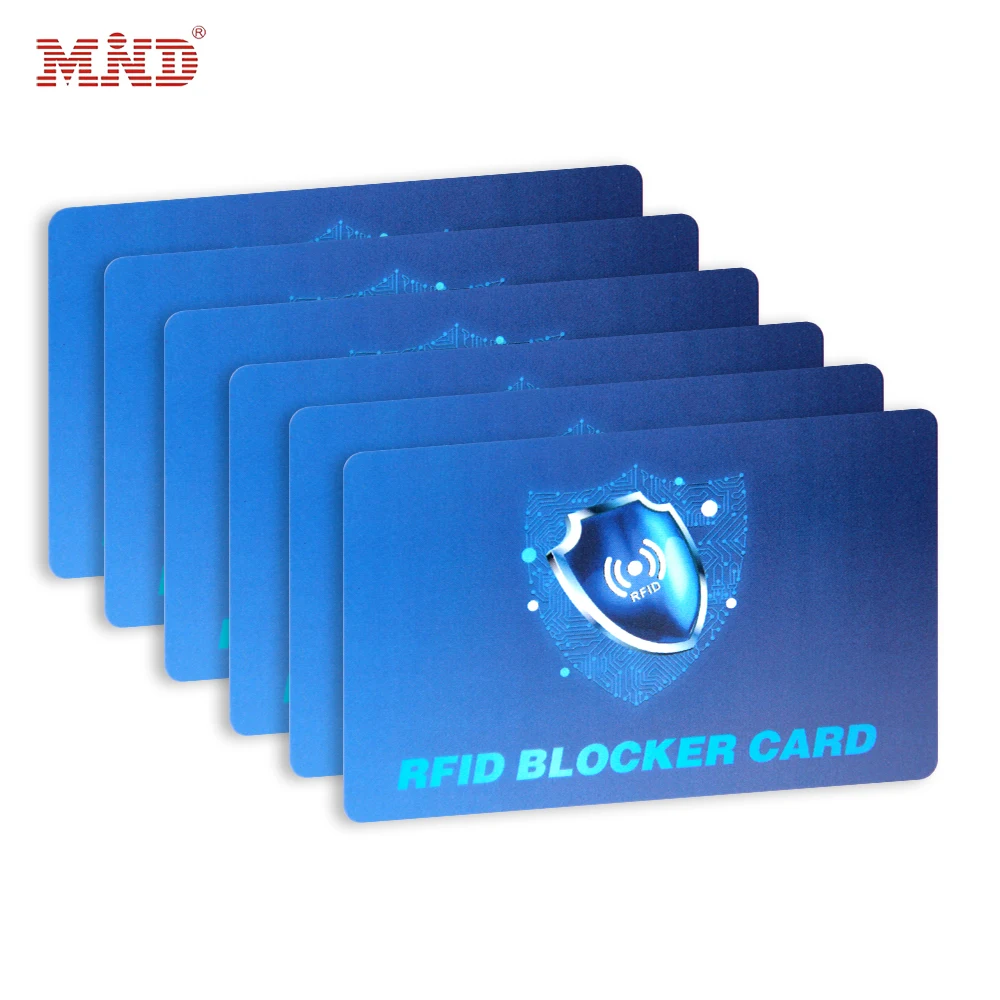 Anti Skimming Credit and Debit Card Protector RFID Block Wallet Card Auto Security RFID Blocking Card
