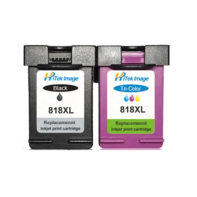 HiTek Compatible HP 818XL 818 XL Ink Cartridge For CC641 CC643 F2530 F2545 2560 F2563 F2568 F4240 F4280 F4288 Printer