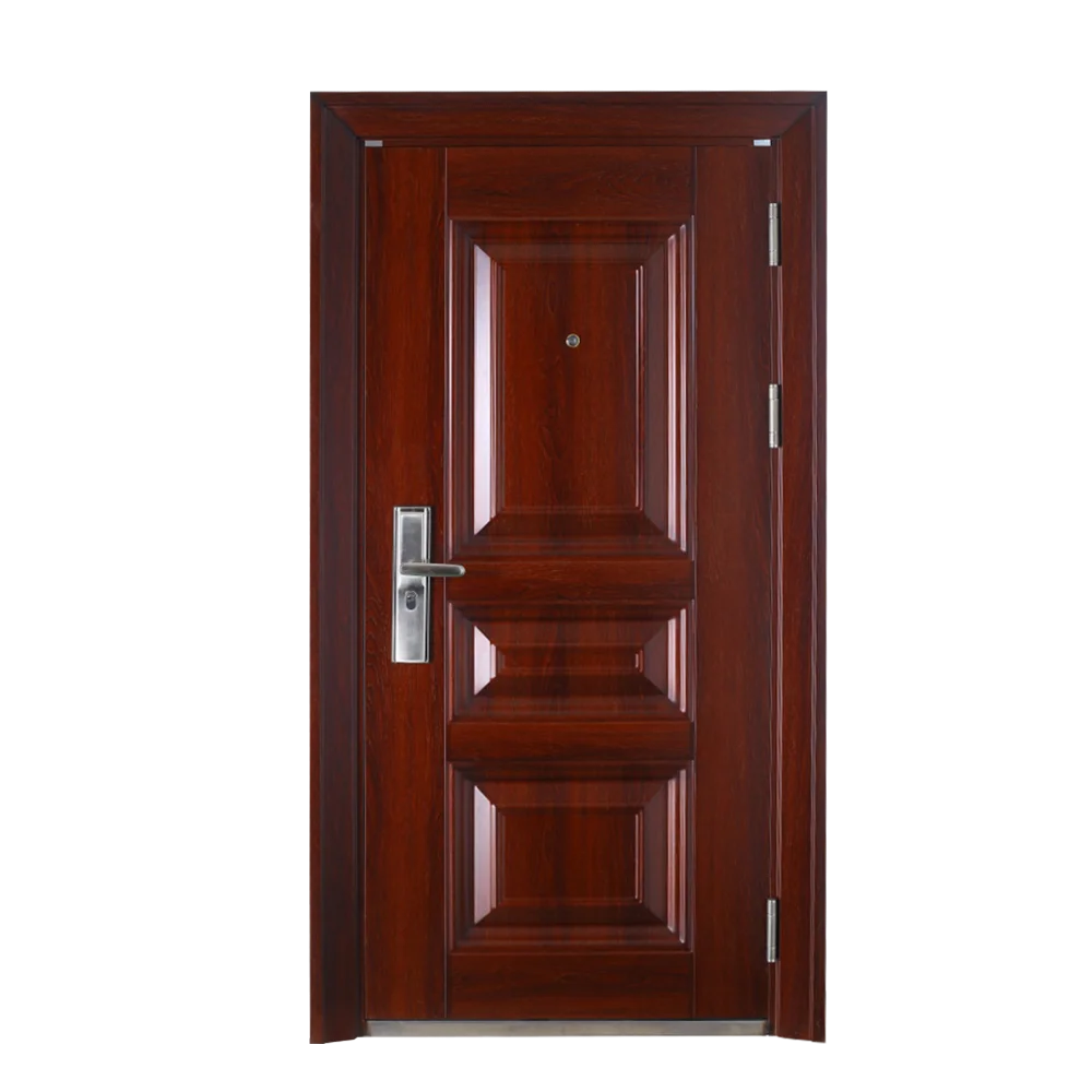 Stainless Steel Iron Entry Door Thermal Break Wrought Iron Door Exterior Entrance Door For House