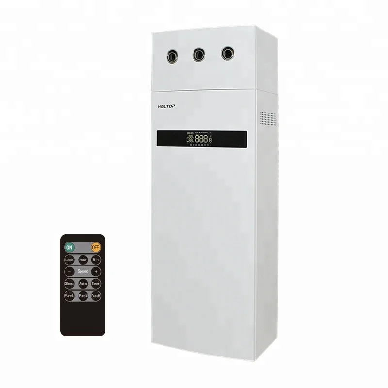 School ventilation system DC motor low noise ductless energy recovery ventilator for school office apartment