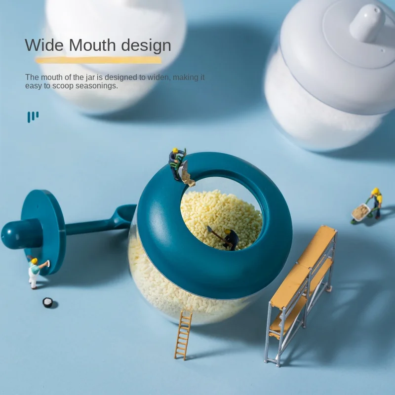 Wholesale Kitchen Pepper Powder Jar With Label Empty Salt Shaker Plastic Spice Bottle Jars For Packaging