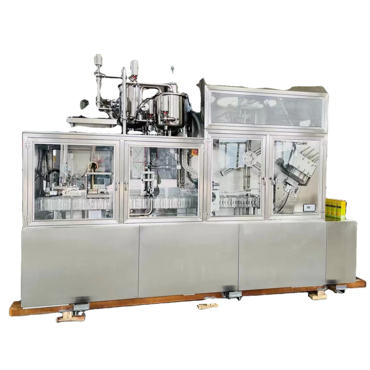 Milk/Juice/Water/Wine Automatic Gable Top Filling Machine