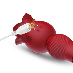 Rose Vibrator Clitoral Stimulator Vagina Nipple Sucking Licking Sucker Massager Rose Vibrator Sex Toys For Women