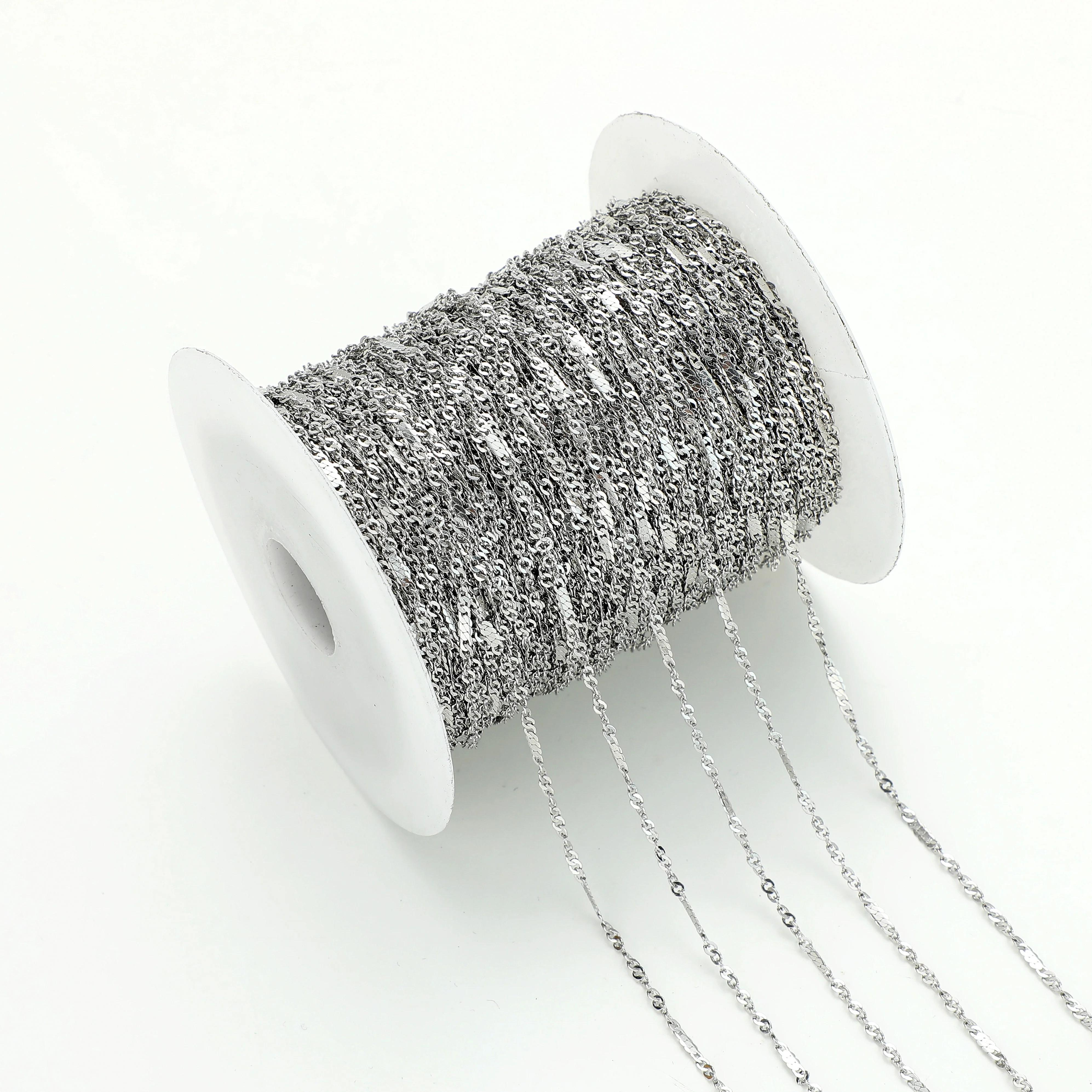 2023 New design DIY jewelry bulk chain wholesale PVD gold plated stainless steel chain for bracelet and necklace