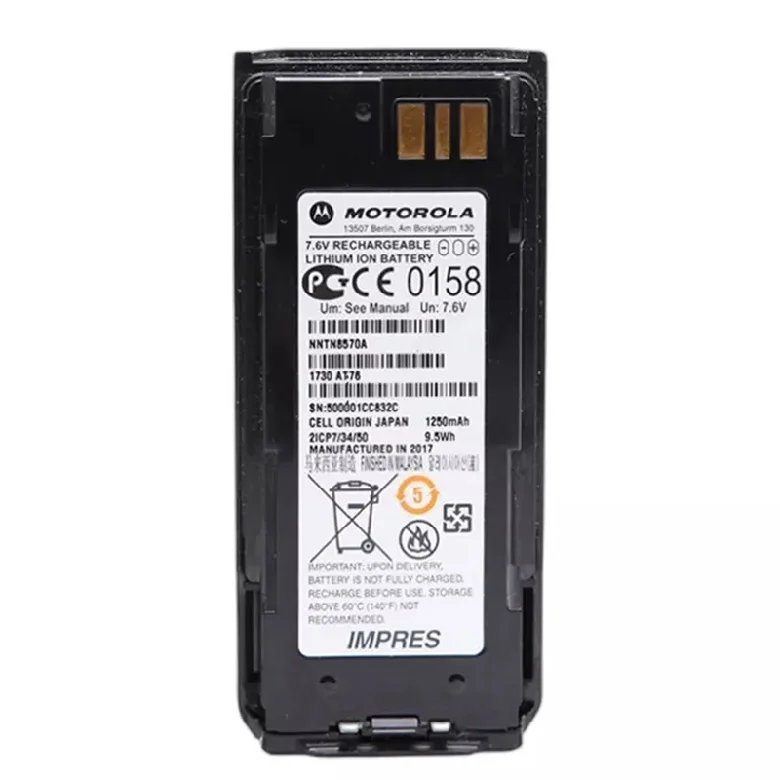 Аккумуляторные цифровые аккумуляторы Motorola Nntn8570a Nntn8570b 7 4 В Mtp8500 Mtp8500ex ex