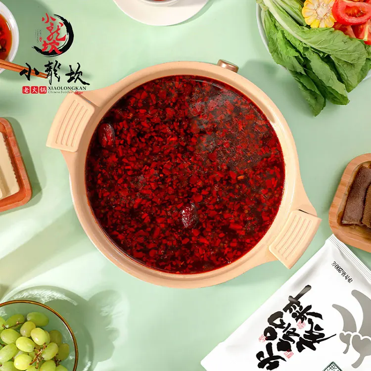 
Xiaolongkan Spicy Hot Flavor Soup Base Sichuan Food Hotpot Seasoning Condiment 