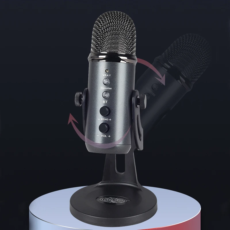 W-900Metal gaming microphones  studio podcast microphone professional usb desktop microphone