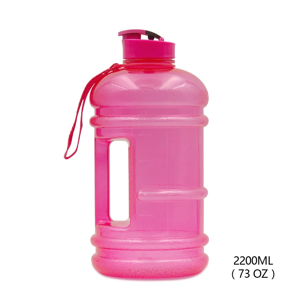 2.2 litre food-grade PETG portable wide mouth sports water bottle gym bottle