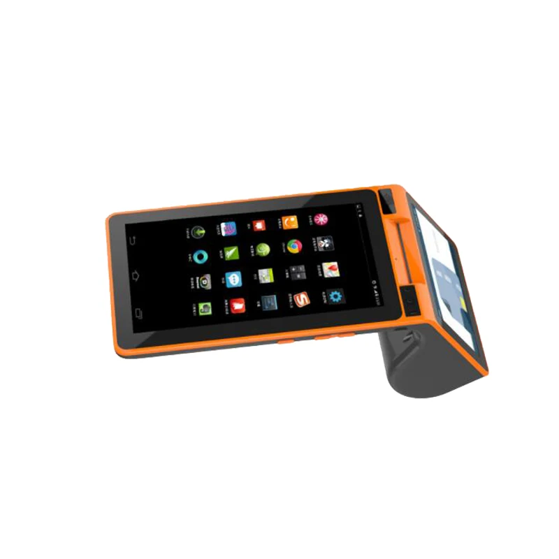  Недорогой 7-дюймовый портативный POS Android pos-терминал с 58 mm Термальный чековый принтер для доставки
