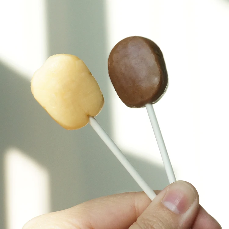 Leisure Tasty Chocolate Milk Candy Independent Pack Edible Lollipop Hard Confectionery for sharing