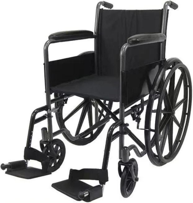 High Quality Steel Manual Wheelchair Homecare Reclining Adjustable Headrest Handicapped manual wheelchair foldable