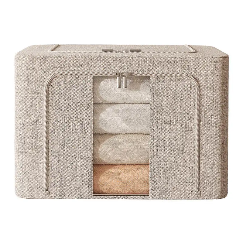 New Design Fabric Clothes Storage Box Foldable Storage Box Felt Cloth Or Non Woven Clothes Storage Box
