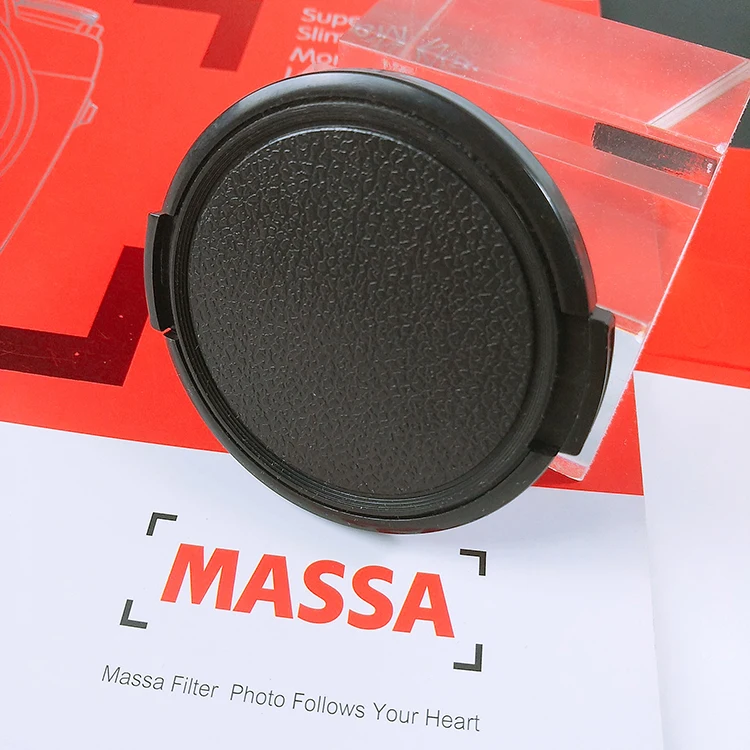 MASSA 2020 Hot Sale Black Solid Plastic Normal Lens Cap Cover Camera