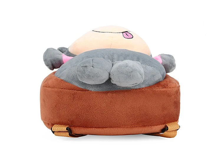 Custom Cute Cartoon Colorful kindergarten Backpacks Stuffed Animals Soft Cow Plush Backpacks