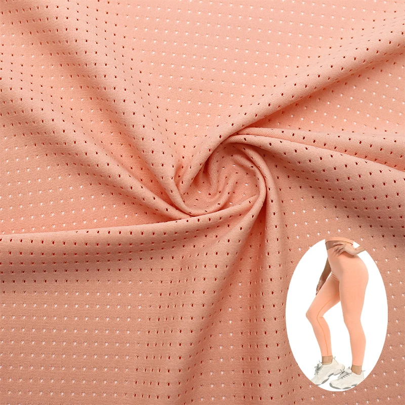 High Quality 250GSM 70%Polyester&30%Spandex Fabric Nylon Lycra 4 way stretch nylon spandex Lululemon Fabric