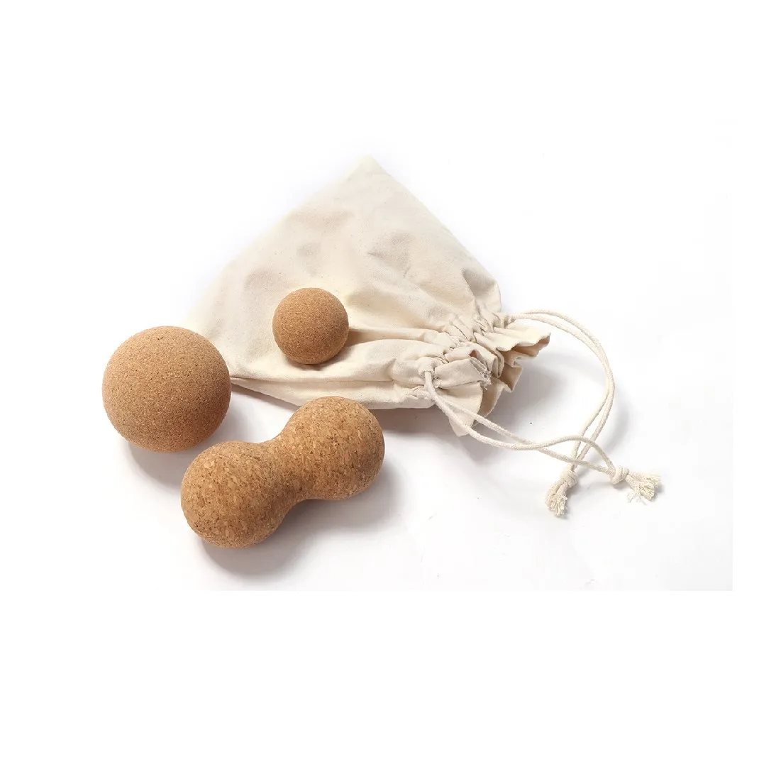 New Arrival Custom Printed Logo Massage Soft Set Cork Yoga