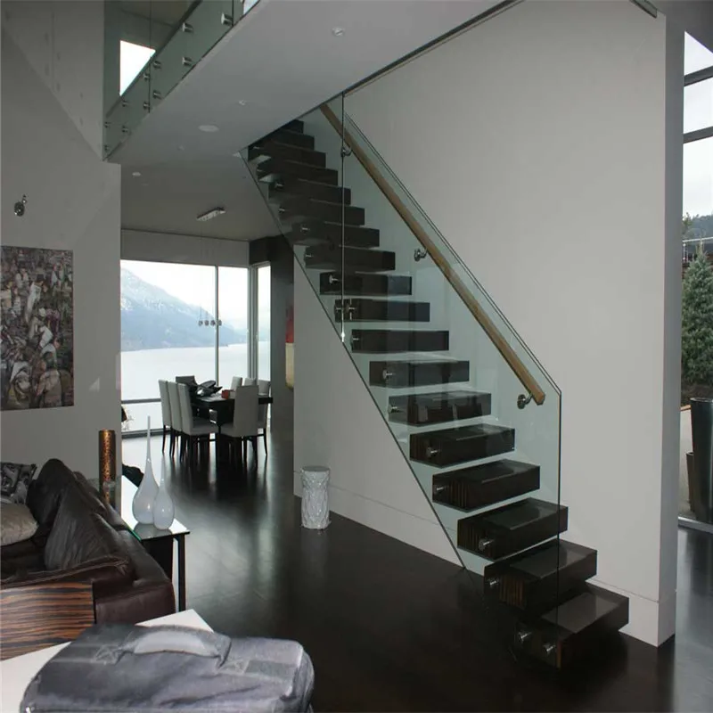 Glass railing studs glass panel railing aluminum crystal glass stair railing balusters