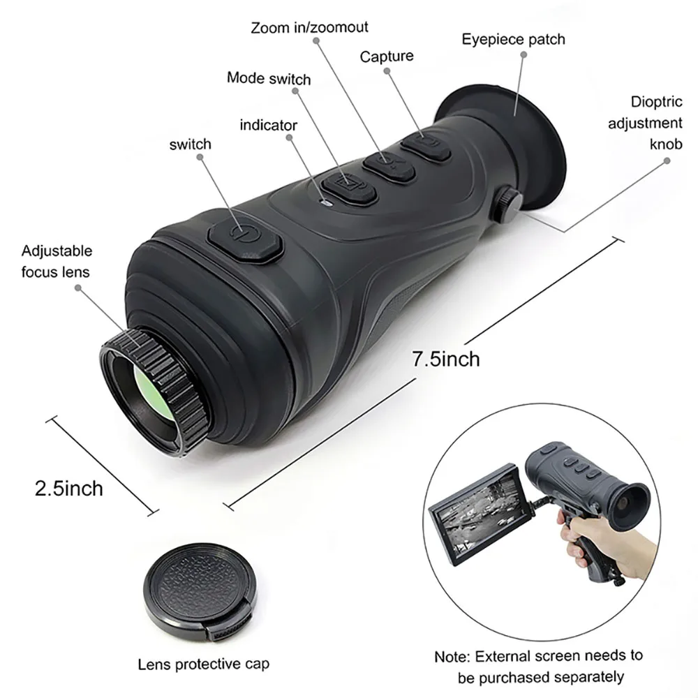 Discovery A3 New Hunting Thermal Imaging Thermal Monocular Scope Optical Night Sight Observation Searching