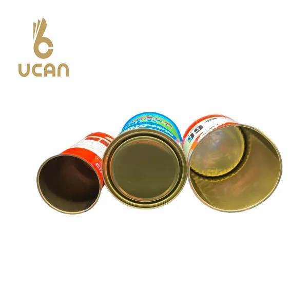 Wholesale paint Metal Tin Can Packing For adhesive glue D75MM*H152MM Round Metal Tin Container