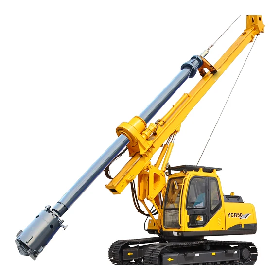 High Efficiency Small Piling Machine Yuchai 15m Depth Rotary Drilling Rig YCR40