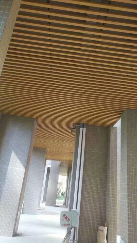 Engineered indoor WPC wood composite PVC ceiling
