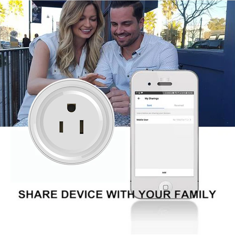 10A 16A US UK EU Tuya Home Customization Electrical Plugs Sockets Non-grounding Wall Socket Amazon Alexa Google Wifi Smart