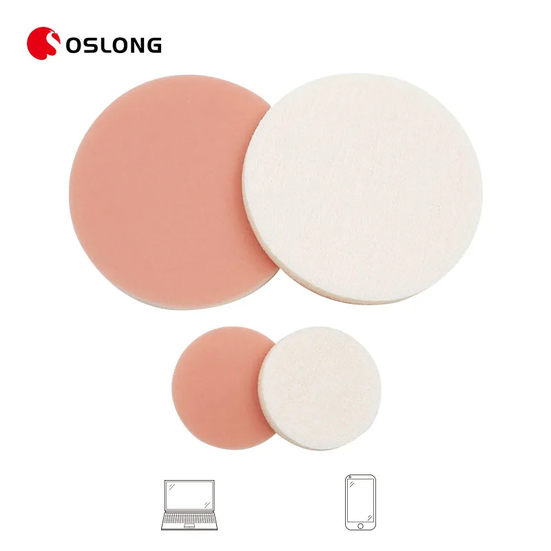 Customized Packaging 150mm Sandpaper TPU Film Polishing Automotive Abrasive Sponge Disc