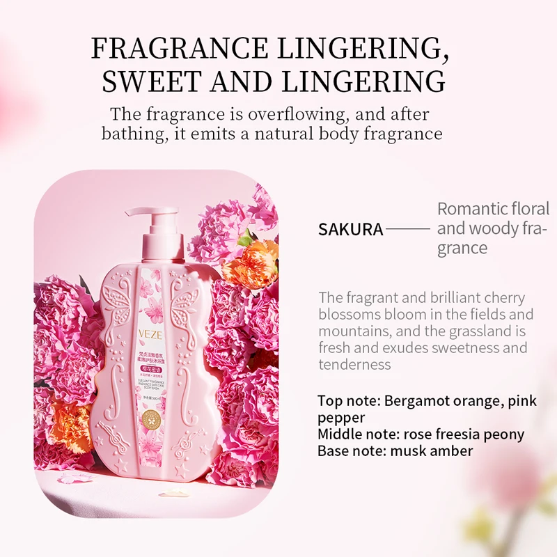 Body Cream Beauty Sakura Fragrance Deep Nourishing Skin Body Lotion