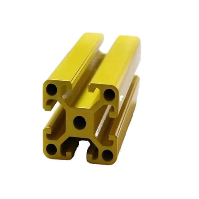 Промышленный экструдированный бестселлер 40 х40 изготовленный на заказ T-слот V-слот черный алюминиевый экструзионный