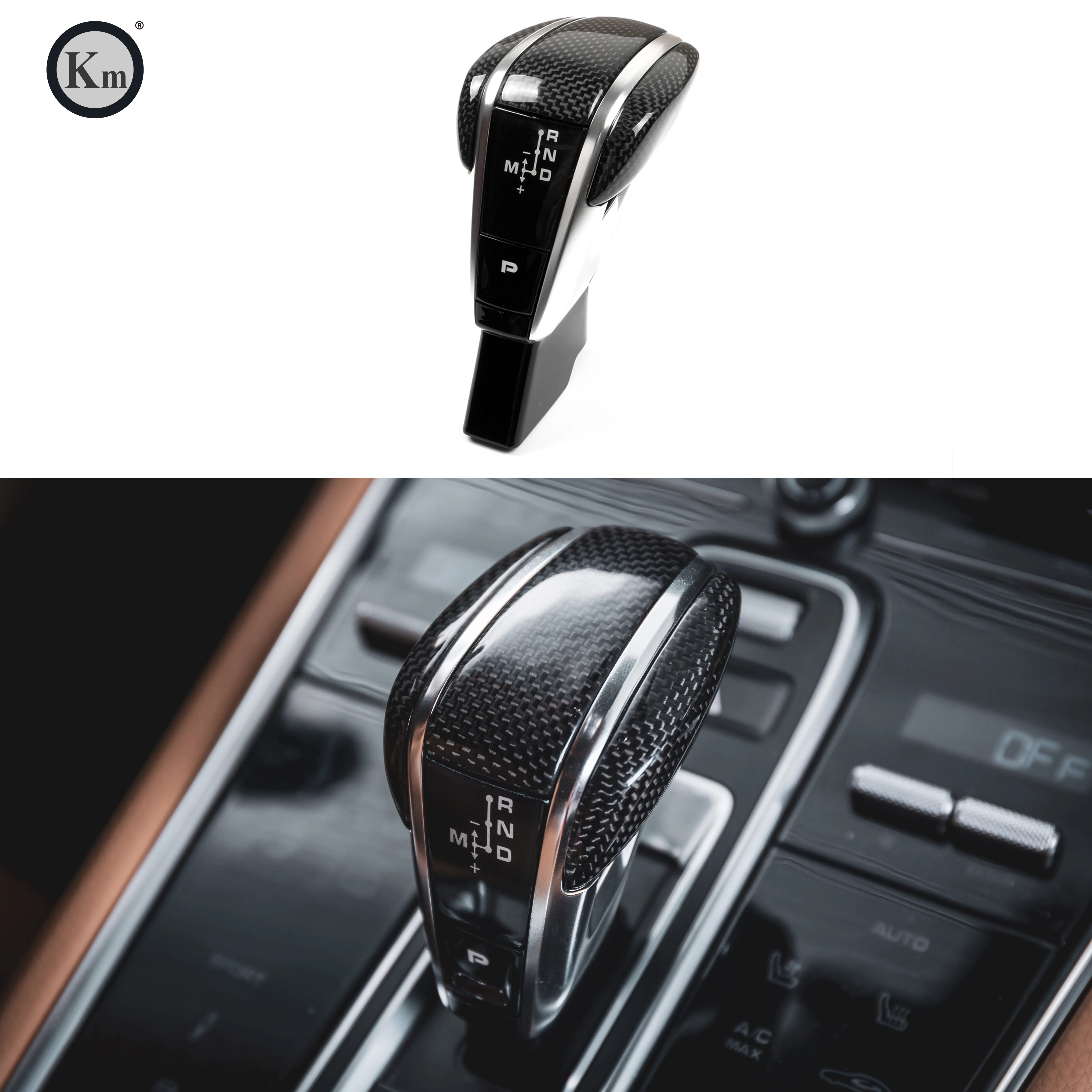 Ручка переключения передач KM для Porsche panamera 971, ручка переключения передач из углеродного волокна, 2017 и выше