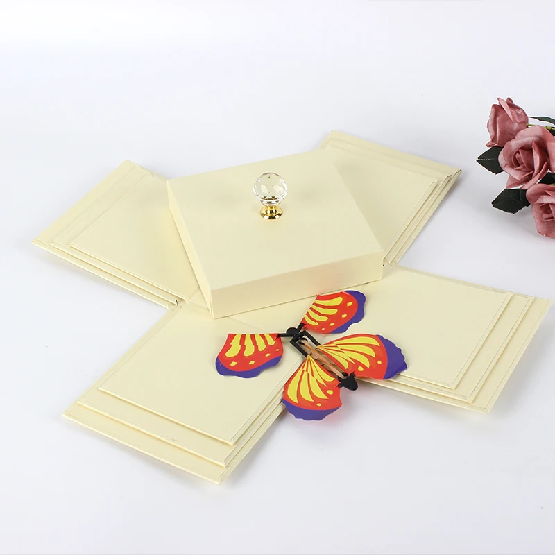 Ready To Ship Pop Up High Quality Custom DIY Gift Box Butterfly Surprise Gifts Surprise Gift Box Explosion