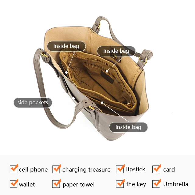 carteras para dama Oem Custom Logo Luxury Embossed Large Capacity Leather Tote Bags For Women Purses