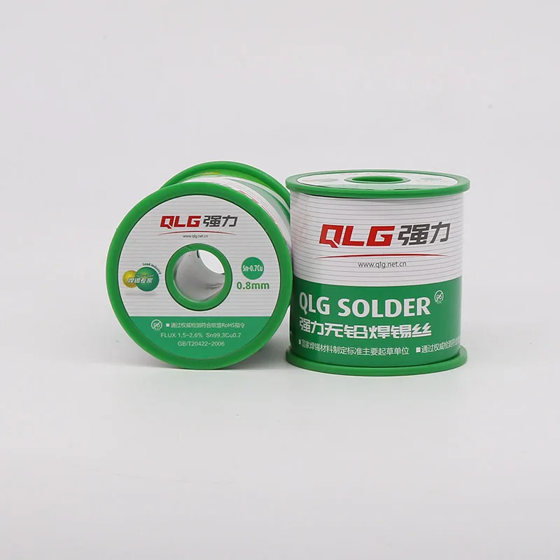 QLG  Flux Cored Rosin Lead Free Sn0.3Ag0.7Cu 1kg Solder Wire for LED PCB welding soldering