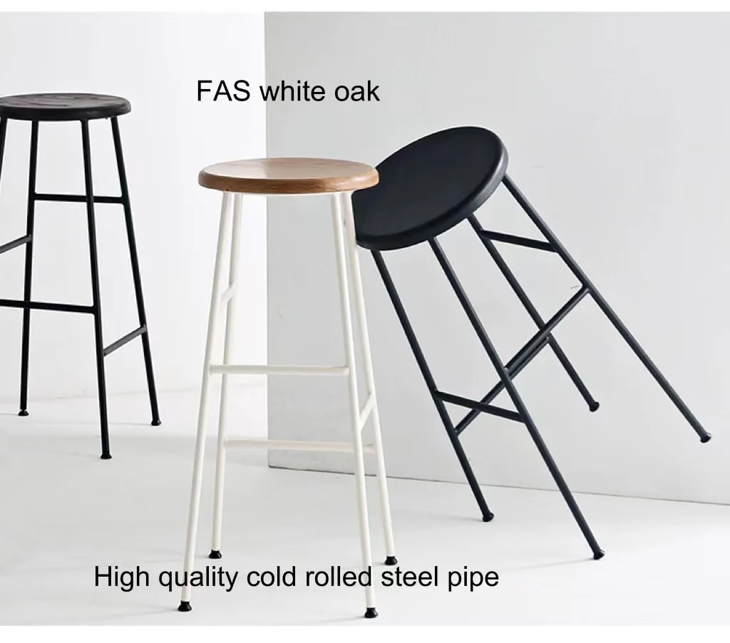 Nordic Bar Stool Iron barstool home Island Chair outdoor  cafe modern simple high stool bar chair