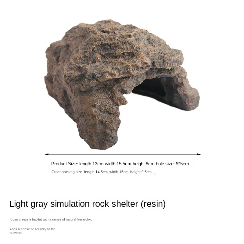 Barbarous Bg Growth Szdb-003 Gecko Lizard Reptile Snake Pet Avoid Predators Shelter Resin Dodging Hole Hide Cave