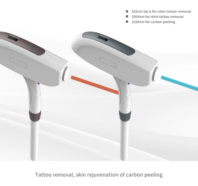 Beauty salon device used multi-functional machine tattoo removal ndyag plus 808nm diode laser hair removal