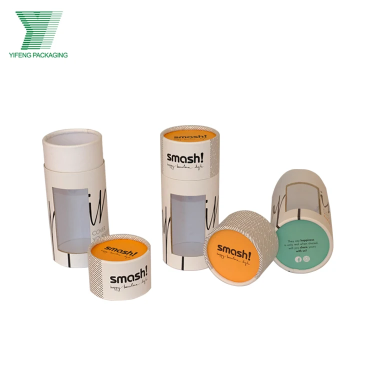 Wholesale eco-friendly designer lipstick window small paper tube whiskey packing box white wine packaging box round paper tube